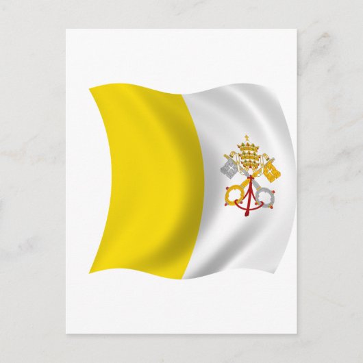 Vlag van Vaticaanstad Briefkaart (Voorkant)
