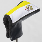 Vlag van Vaticaanstad Golfheadcover (3/4 voorkant)