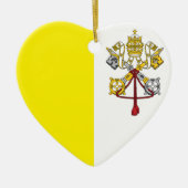 Vlag van Vaticaanstad Keramisch Ornament (Voorkant)