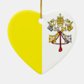 Vlag van Vaticaanstad Keramisch Ornament (Achterkant)