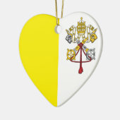 Vlag van Vaticaanstad Keramisch Ornament (Links)