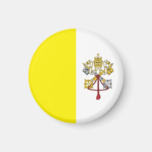 Vlag van Vaticaanstad Magneet (Voorkant)