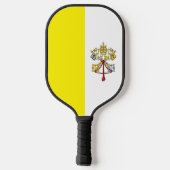 Vlag van Vaticaanstad Pickleball Paddle (Achterkant)