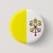 Vlag van Vaticaanstad Ronde Button 3,2 Cm (Voorkant)