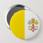 Vlag van Vaticaanstad Ronde Button 4,0 Cm (Voorkant /achterkant)
