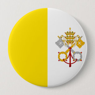 Vlag van Vaticaanstad Ronde Button 4,0 Cm