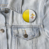 Vlag van Vaticaanstad Ronde Button 5,7 Cm (In situ)