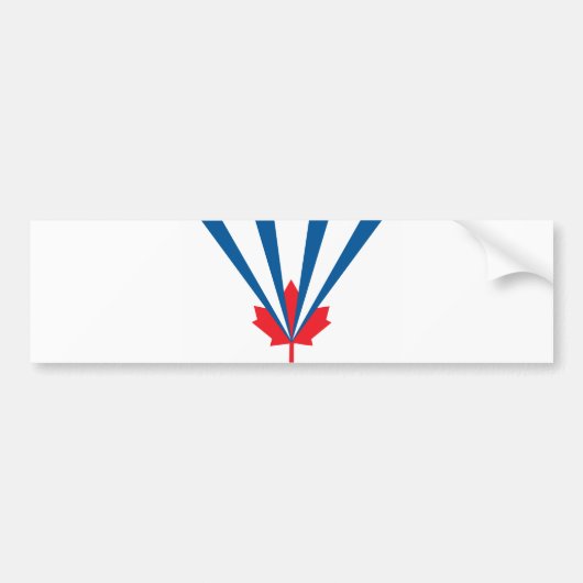 Vlag van Vaughan (Ontario, Canada) Bumpersticker (Voorkant)