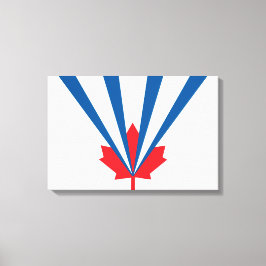 Vlag van Vaughan (Ontario, Canada) Canvas Afdruk