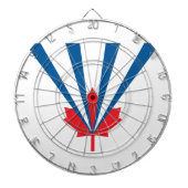 Vlag van Vaughan (Ontario, Canada) Dartbord (Voorkant)