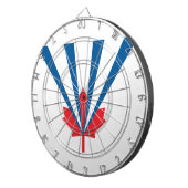 Vlag van Vaughan (Ontario, Canada) Dartbord (Voorkant Rechts)