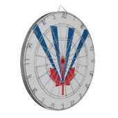 Vlag van Vaughan (Ontario, Canada) Dartbord (Voorkant Links)