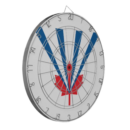 Vlag van Vaughan (Ontario, Canada) Dartbord (Voorkant Links)