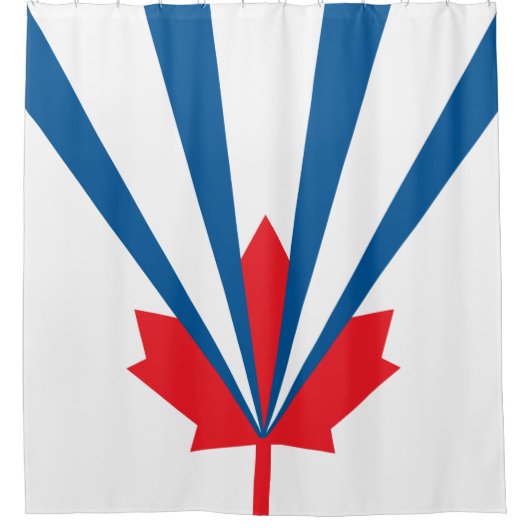 Vlag van Vaughan (Ontario, Canada) Douchegordijn (Voorkant)