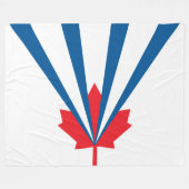 Vlag van Vaughan (Ontario, Canada) Fleece Deken (Voorkant (Horizontaal))