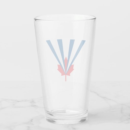 Vlag van Vaughan (Ontario, Canada) Glas (Achterkant)