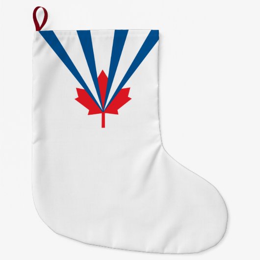 Vlag van Vaughan (Ontario, Canada) Grote Kerstsok (Voorkant)