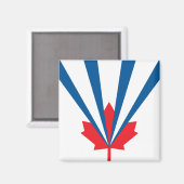 Vlag van Vaughan (Ontario, Canada) Magneet (Voorkant / Achterkant)