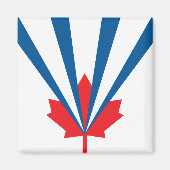 Vlag van Vaughan (Ontario, Canada) Magneet (Voorkant)