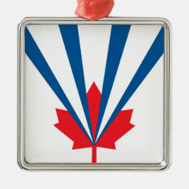 Vlag van Vaughan (Ontario, Canada) Metalen Ornament