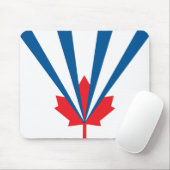 Vlag van Vaughan (Ontario, Canada) Muismat (Met muis)