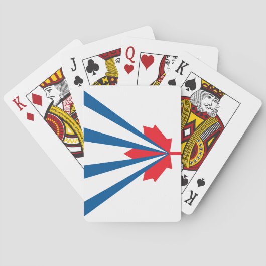Vlag van Vaughan (Ontario, Canada) Pokerkaarten (Achterkant)