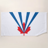 Vlag van Vaughan (Ontario, Canada) Strandlaken (Voorkant)