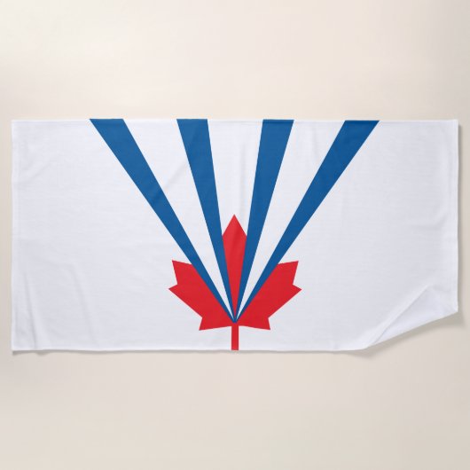 Vlag van Vaughan (Ontario, Canada) Strandlaken (Voorkant)