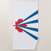 Vlag van Vaughan (Ontario, Canada) Strandlaken (Voorkant)