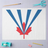 Vlag van Vaughan (Ontario, Canada) Tissuepapier (Craft)