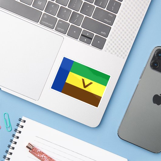 Vlag van Venda (1973-1994), Afrika Sticker (Laptop met iPhone)
