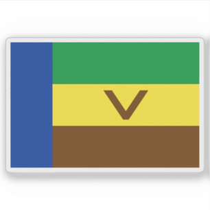 Vlag van Venda, de Republiek Zuid-Afrika Sticker