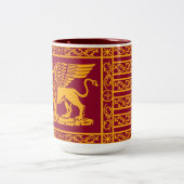 Vlag van Venetië Fotowallet Tweekleurige Koffiemok (Center)