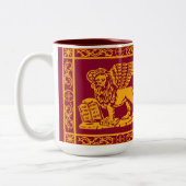 Vlag van Venetië Fotowallet Tweekleurige Koffiemok (Links)