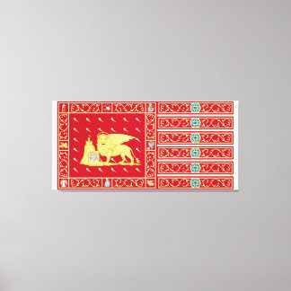 Vlag van Venetië, Italië (Venezia, Veneto, Italia) Canvas Afdruk