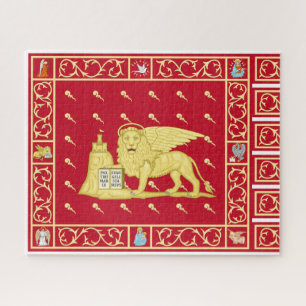 Vlag van Venetië, Italië (Venezia, Veneto, Italia) Legpuzzel