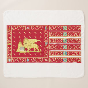 Vlag van Venetië, Italië (Venezia, Veneto, Italië) Sherpa Deken