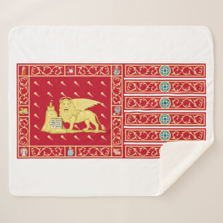 Vlag van Venetië, Italië (Venezia, Veneto, Italië) Sherpa Deken