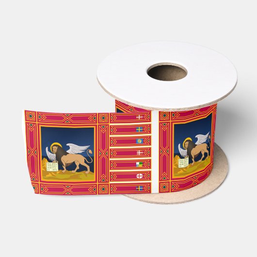 Vlag van Veneto (Italië) Satijnen Lint (Spoel)