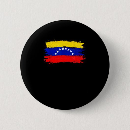 Vlag van Venezuela 2026 Libre Vrede Ronde Button 5,7 Cm (Voorkant)