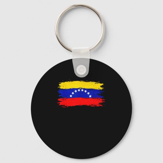 Vlag van Venezuela 2026 Libre Vrede Sleutelhanger (Voorkant)