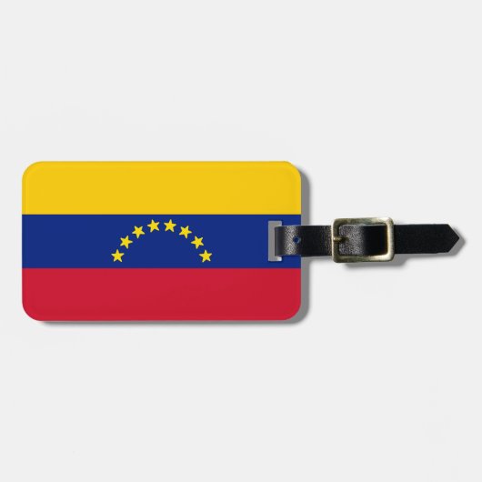 Vlag van Venezuela Bagagelabel (Voorkant horizontaal)