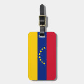 Vlag van Venezuela Bagagelabel (Voorkant verticaal)