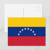 Vlag van Venezuela Briefkaart (Voorkant / Achterkant)