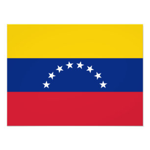 Vlag van Venezuela Foto Afdruk