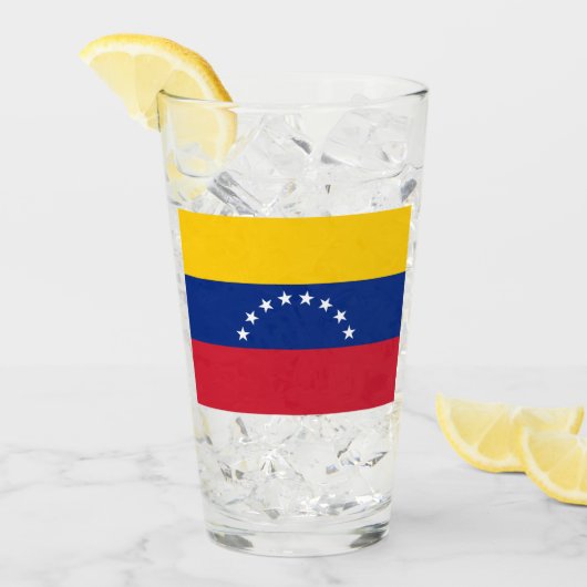 Vlag van Venezuela Glas (Voorkant ijs)