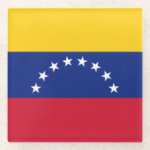 Vlag van Venezuela Glazen Onderzetter