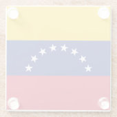 Vlag van Venezuela Glazen Onderzetter (Achterkant)