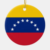 Vlag van Venezuela Keramisch Ornament (Voorkant)