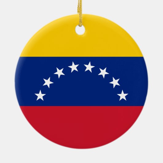 Vlag van Venezuela Keramisch Ornament (Achterkant)